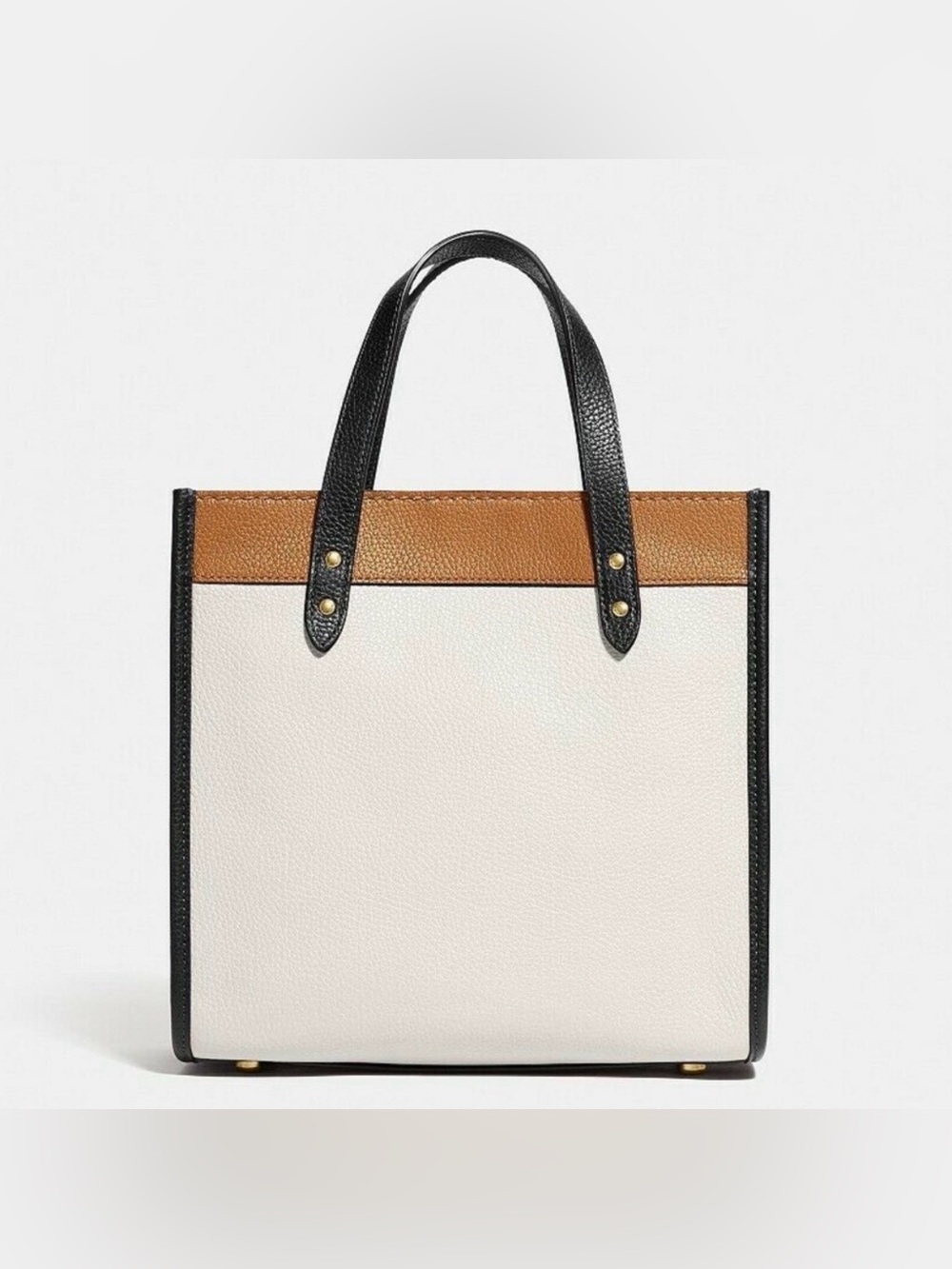 Coach Field Chalk/Brass In Colorblock Leather With Coach Badge - Picture 6 of 11